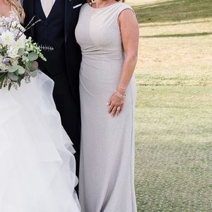 Terani Couture Silver Sparkly Wedding Gown